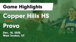 Copper Hills HS vs Provo  Game Highlights - Dec. 18, 2020