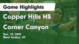 Copper Hills HS vs Corner Canyon  Game Highlights - Dec. 19, 2020