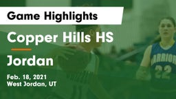 Copper Hills HS vs Jordan  Game Highlights - Feb. 18, 2021