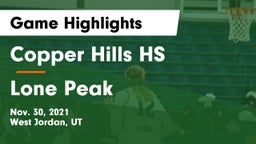 Copper Hills HS vs Lone Peak  Game Highlights - Nov. 30, 2021