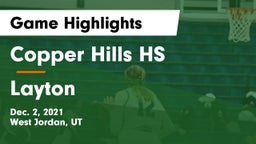 Copper Hills HS vs Layton  Game Highlights - Dec. 2, 2021