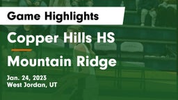 Copper Hills HS vs Mountain Ridge  Game Highlights - Jan. 24, 2023