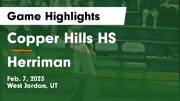 Copper Hills HS vs Herriman  Game Highlights - Feb. 7, 2023