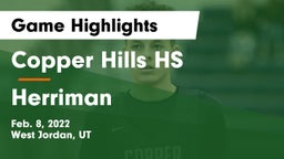 Copper Hills HS vs Herriman  Game Highlights - Feb. 8, 2022