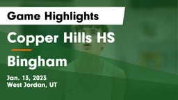 Copper Hills HS vs Bingham  Game Highlights - Jan. 13, 2023