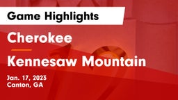 Cherokee  vs Kennesaw Mountain  Game Highlights - Jan. 17, 2023