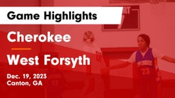 Cherokee  vs West Forsyth  Game Highlights - Dec. 19, 2023