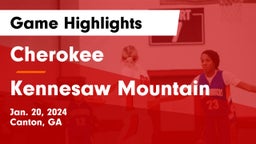 Cherokee  vs Kennesaw Mountain  Game Highlights - Jan. 20, 2024