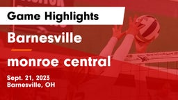Barnesville  vs monroe central Game Highlights - Sept. 21, 2023