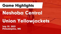 Neshoba Central  vs Union Yellowjackets Game Highlights - July 29, 2023