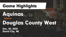 Aquinas  vs Douglas County West  Game Highlights - Dec. 30, 2020