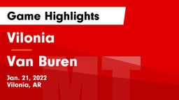 Vilonia  vs Van Buren  Game Highlights - Jan. 21, 2022