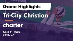 Tri-City Christian  vs charter Game Highlights - April 11, 2023