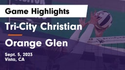 Tri-City Christian  vs Orange Glen  Game Highlights - Sept. 5, 2023