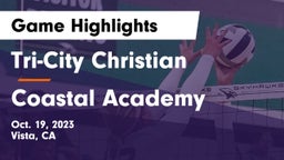 Tri-City Christian  vs Coastal Academy  Game Highlights - Oct. 19, 2023