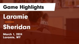 Laramie  vs Sheridan  Game Highlights - March 1, 2024