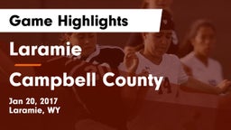 Laramie  vs Campbell County  Game Highlights - Jan 20, 2017