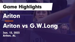 Ariton  vs Ariton vs G.W.Long  Game Highlights - Jan. 13, 2023