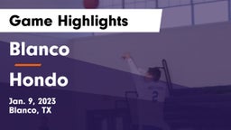 Blanco  vs Hondo  Game Highlights - Jan. 9, 2023