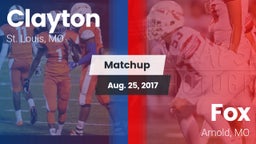 Matchup: Clayton  vs. Fox  2017