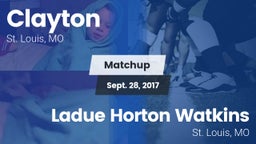 Matchup: Clayton  vs. Ladue Horton Watkins  2017