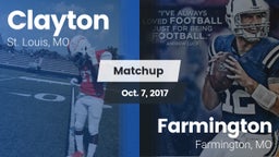 Matchup: Clayton  vs. Farmington  2017