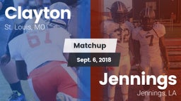 Matchup: Clayton  vs. Jennings  2018