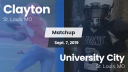 Matchup: Clayton  vs. University City  2019