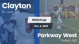 Matchup: Clayton  vs. Parkway West  2019