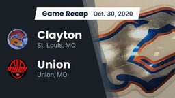 Recap: Clayton  vs. Union  2020