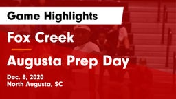 Fox Creek  vs Augusta Prep Day  Game Highlights - Dec. 8, 2020