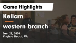 Kellam  vs western branch Game Highlights - Jan. 28, 2020