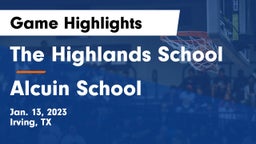 The Highlands School vs Alcuin School Game Highlights - Jan. 13, 2023