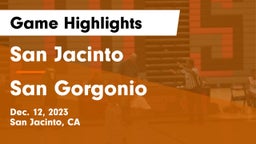 San Jacinto  vs San Gorgonio  Game Highlights - Dec. 12, 2023