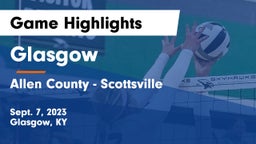 Glasgow  vs Allen County - Scottsville  Game Highlights - Sept. 7, 2023