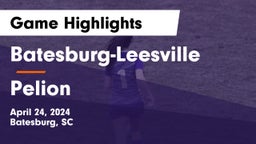 Batesburg-Leesville  vs Pelion  Game Highlights - April 24, 2024