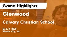 Glenwood  vs Calvary Christian School Game Highlights - Dec. 8, 2020