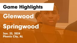 Glenwood  vs Springwood Game Highlights - Jan. 23, 2024