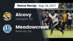 Recap: Alcovy  vs. Meadowcreek  2017