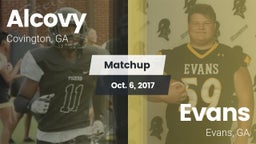Matchup: Alcovy  vs. Evans  2017