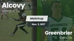 Matchup: Alcovy  vs. Greenbrier  2017