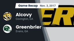 Recap: Alcovy  vs. Greenbrier  2017