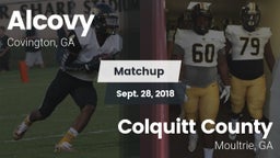 Matchup: Alcovy  vs. Colquitt County  2018