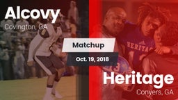 Matchup: Alcovy  vs. Heritage  2018