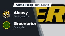 Recap: Alcovy  vs. Greenbrier  2018
