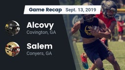 Recap: Alcovy  vs. Salem  2019