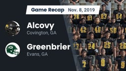 Recap: Alcovy  vs. Greenbrier  2019
