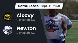 Recap: Alcovy  vs. Newton  2020