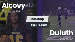 Matchup: Alcovy  vs. Duluth  2020