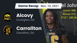 Recap: Alcovy  vs. Carrollton  2021